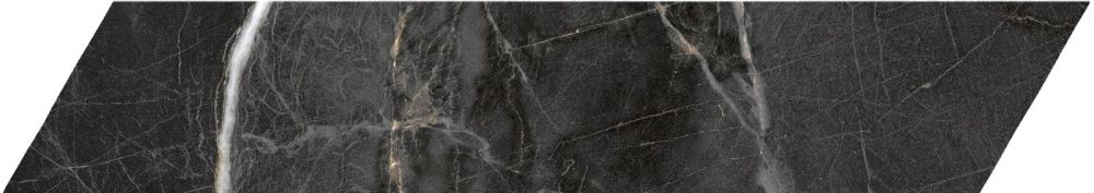 Salerno Black Matt Marble Chevron Tile 80x400mm