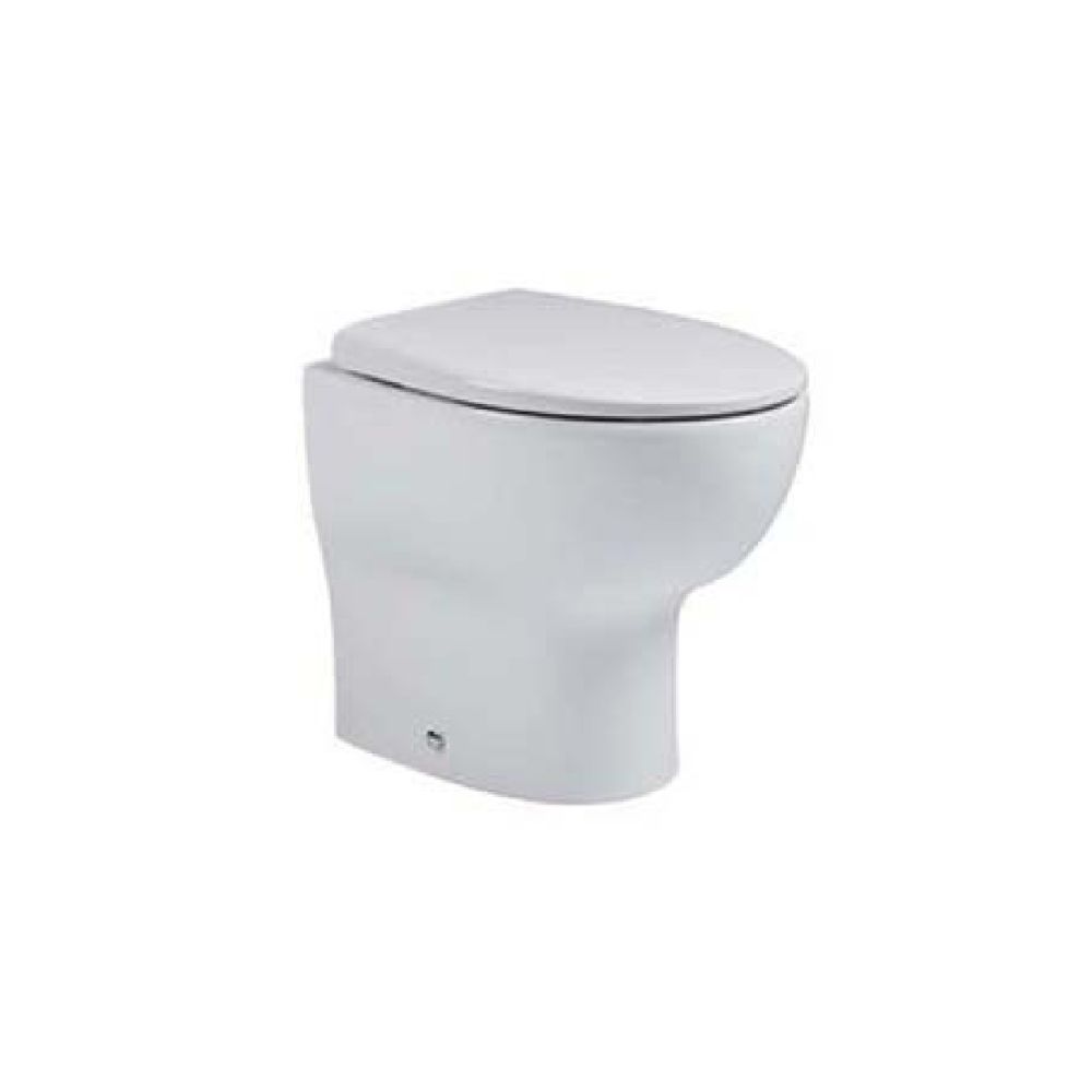 Tavistock Loft Back to Wall Rimless WC Toilet Pan with Soft Close Seat