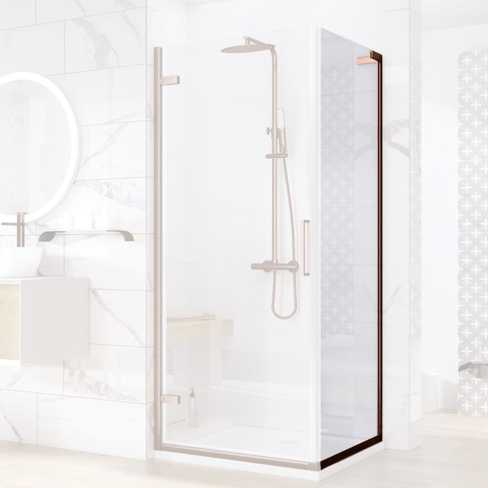 Lanka Brushed Bronze Shower Side Panel