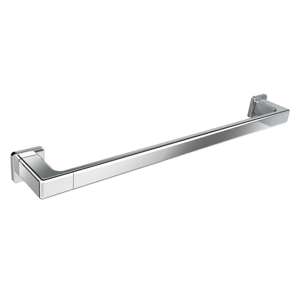 Vento Polished Chrome Single Towel Rail 500mm