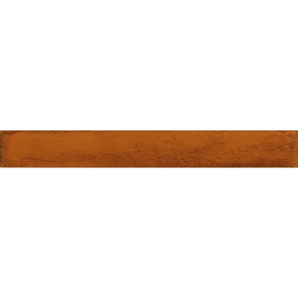 Capri Orange Gloss Ceramic Brick Tile 400x50mm