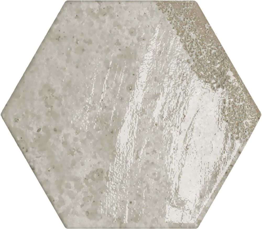 Bergamo Grey Porcelain Hexagon Tile 150x130mm
