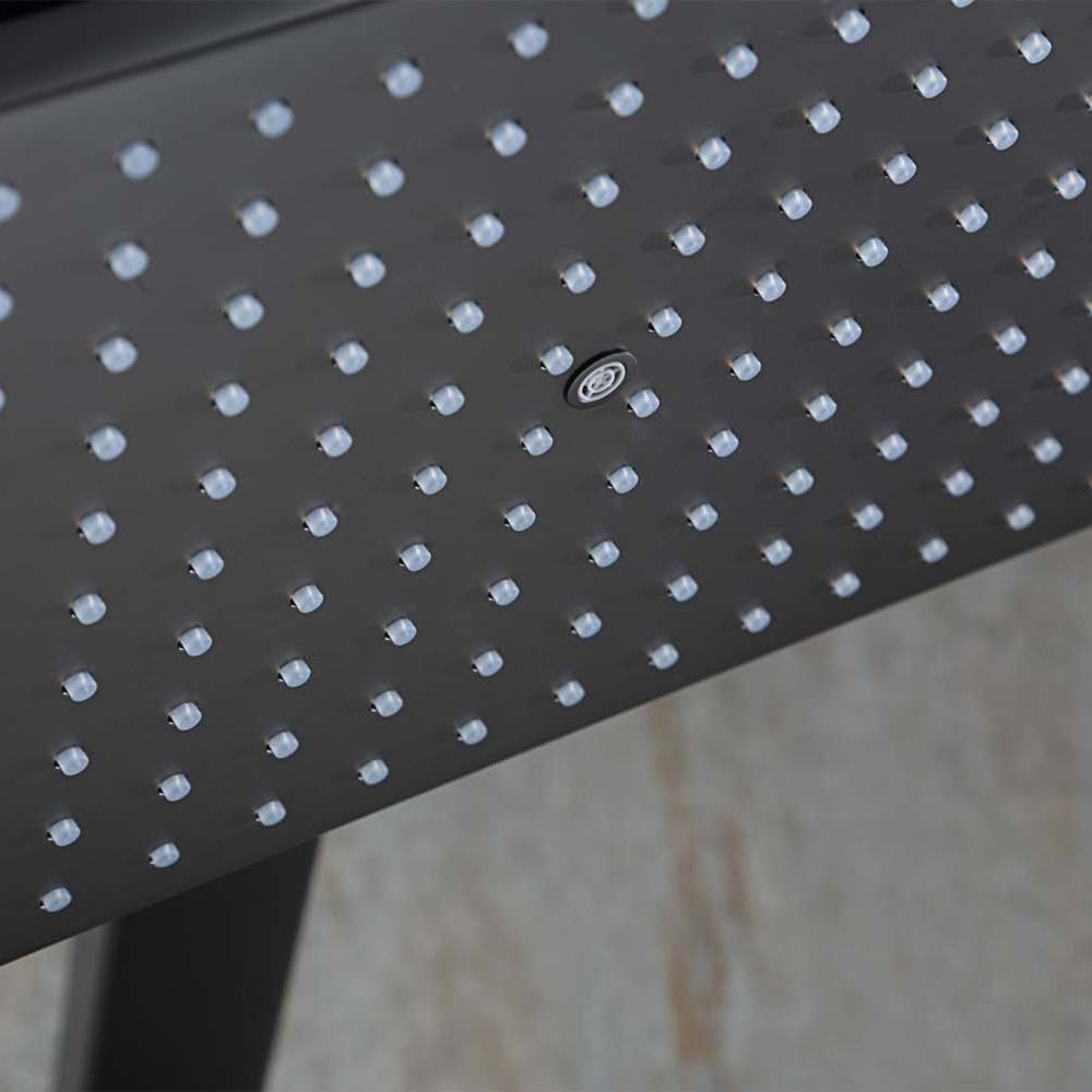 Baylin Gunmetal Square Shower Head