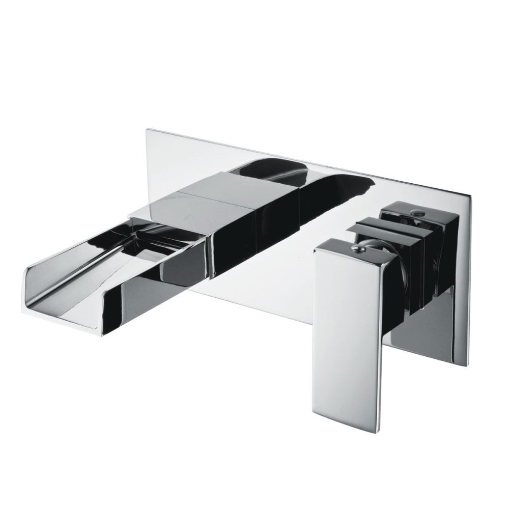 Cairo Chrome Wall Mounted Basin Mono Tap
