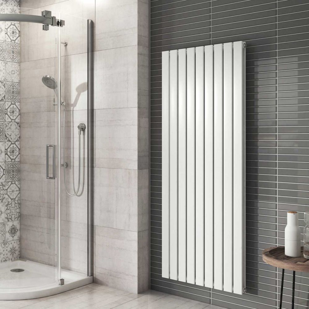 Perth White Double Vertical Flat Panel Radiator 1600x610mm