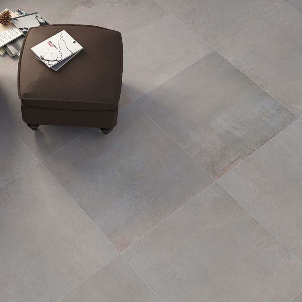 Forge Acero Rectified Porcelain Tile 600x600mm