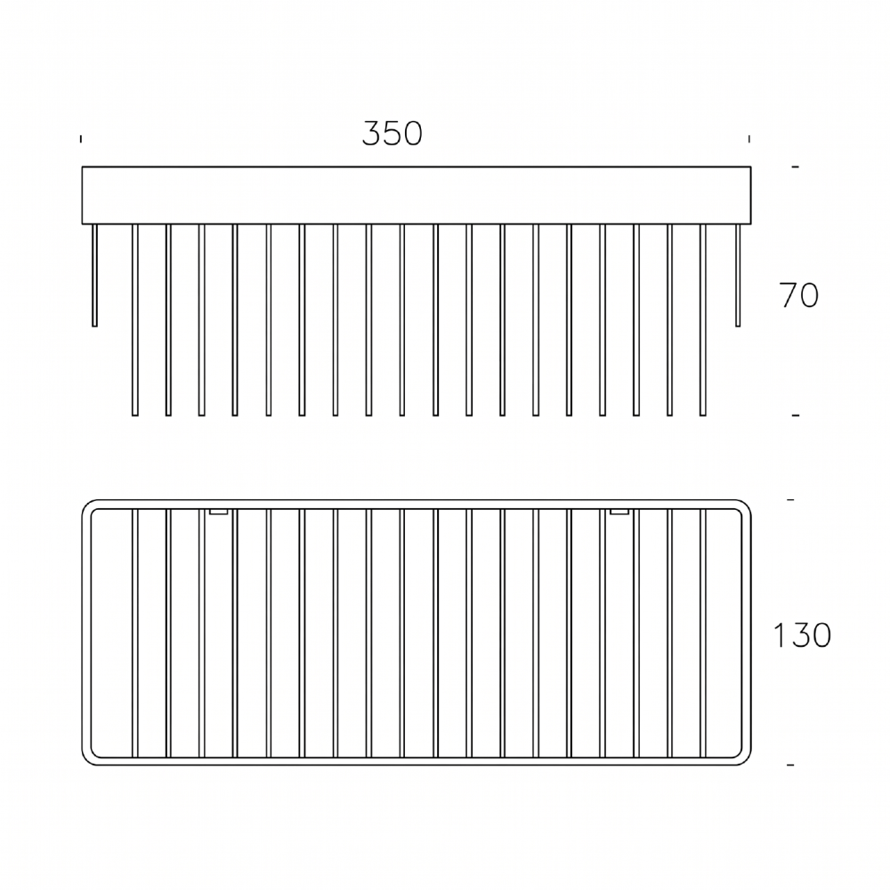 Chrome Wire Basket Large
