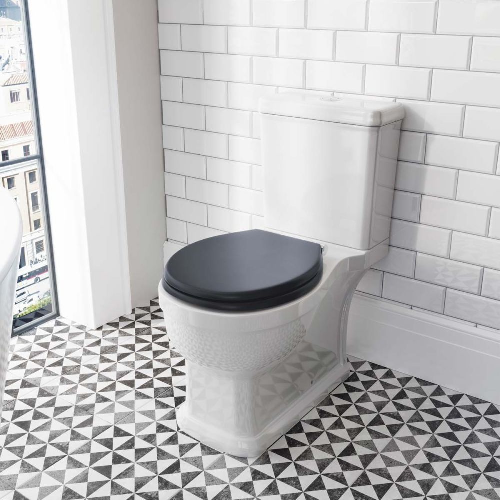 Seattle Traditional Rimless Close Coupled Toilet
