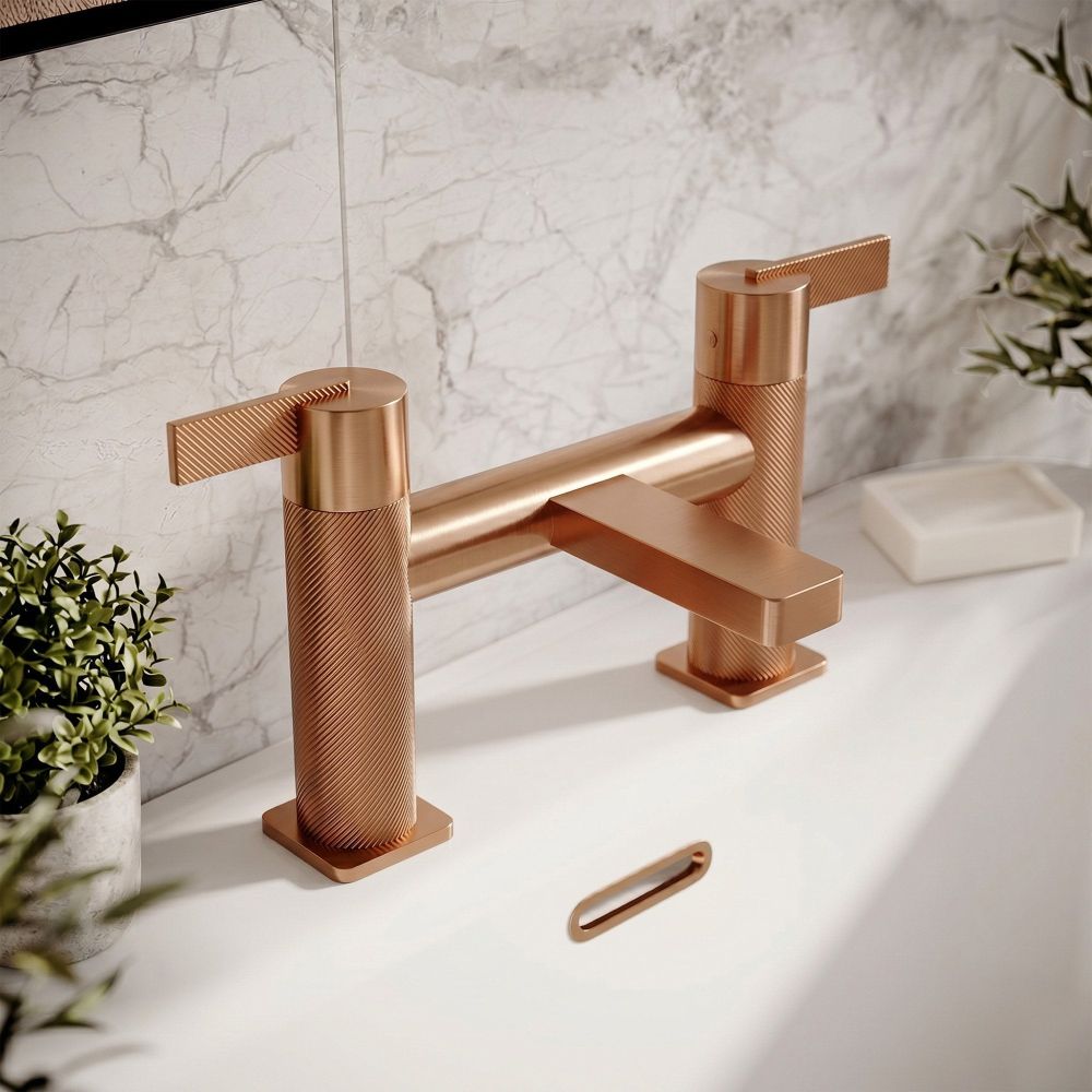 Thane Brushed Bronze Bath Filler Tap roomset