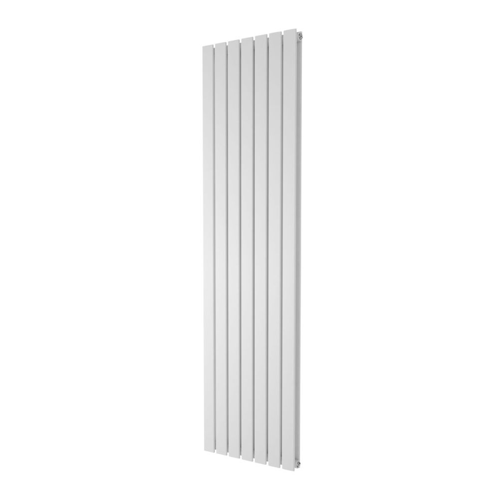 Perth White Double Vertical Flat Panel Radiator 1200x476mm