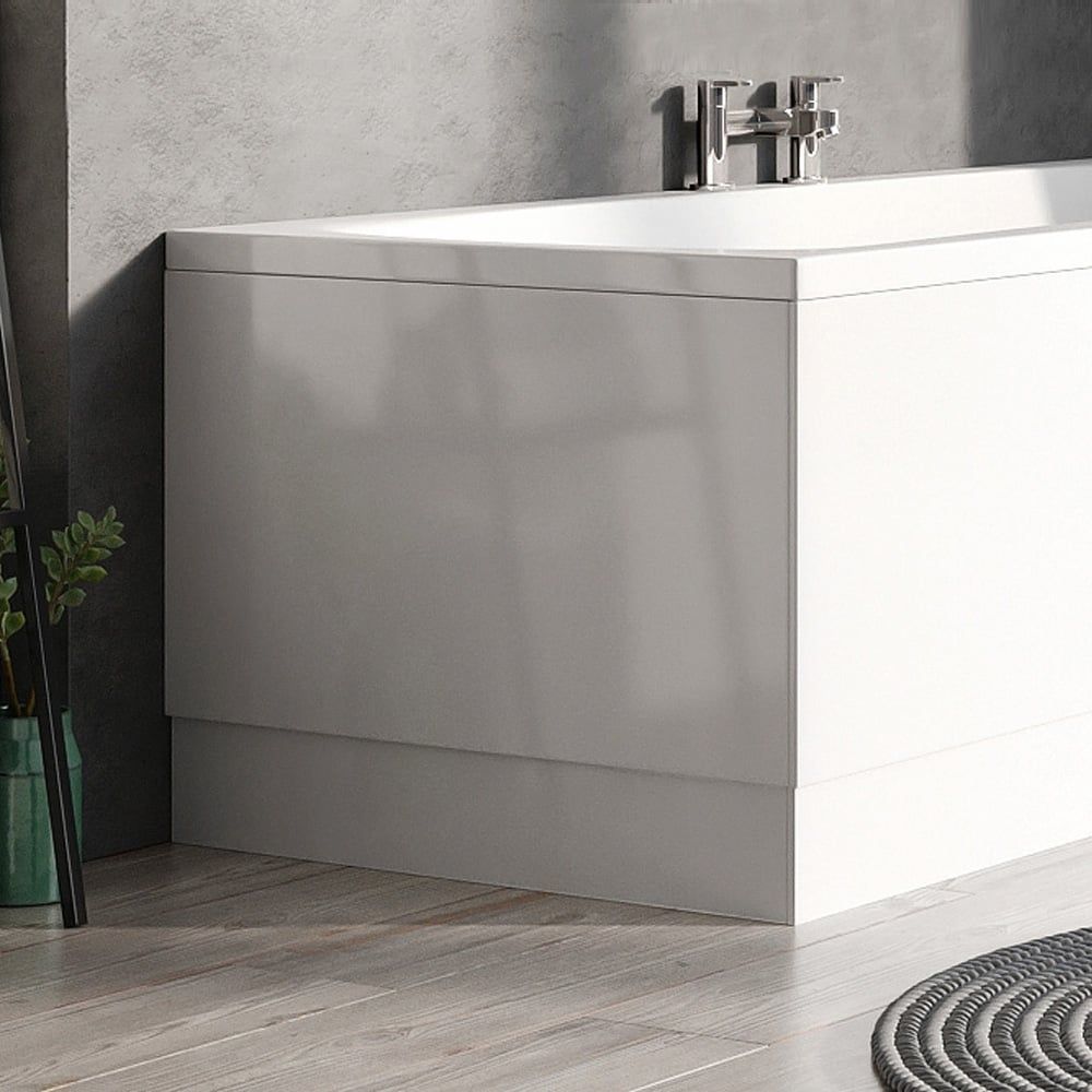 Valda Gloss White MDF End Bath Panel 800mm