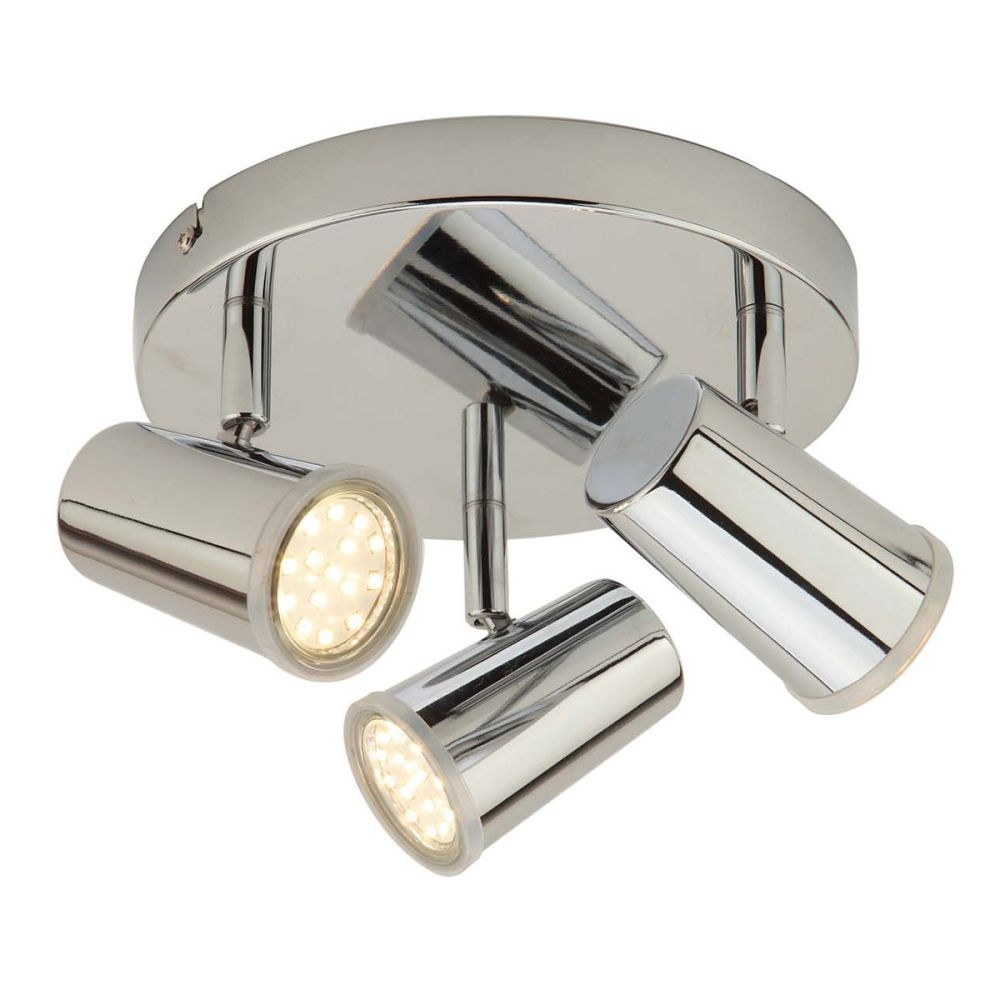 Florida Chrome 3 Spotlight Ceiling Plate