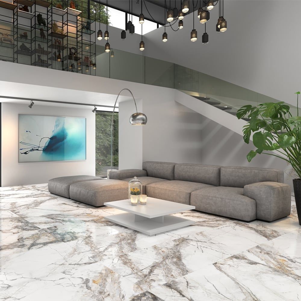 Fabulosa™ Marble Gloss Porcelain Tile - 600x1200mm