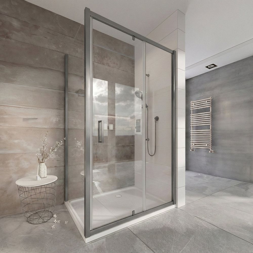 Fabio Gunmetal Shower Side Panel