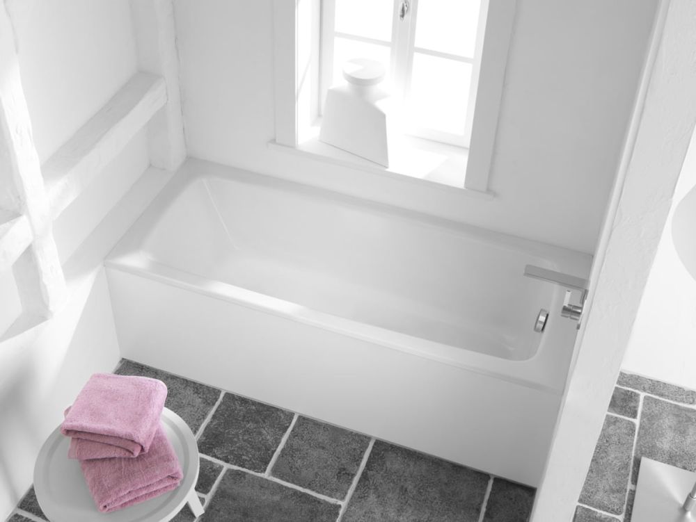 Kaldewei Cayono Single Ended Steel Enamel Bath 2TH 1700x700mm