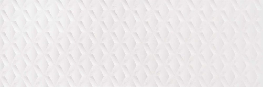Rhythm White Matt Decor Ceramic Tile 300x900mm