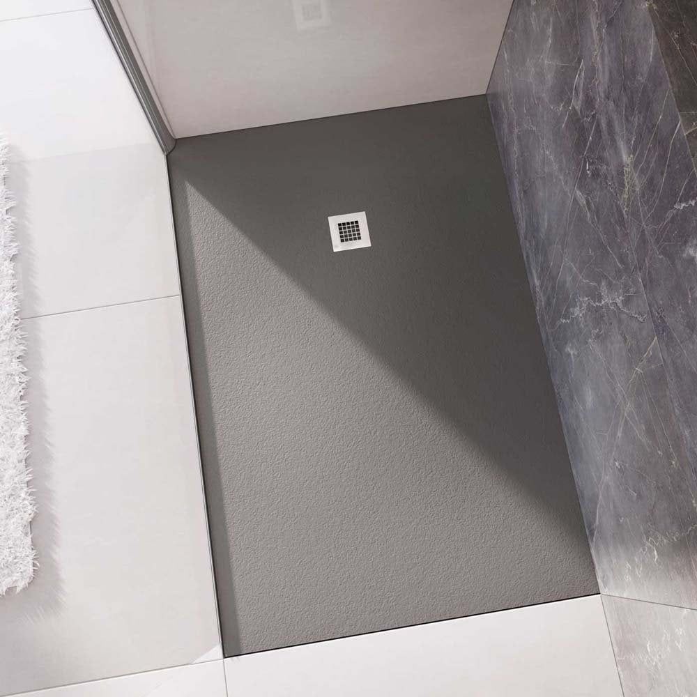 Peoria Anthracite Slate Effect Shower Tray 1800x900mm