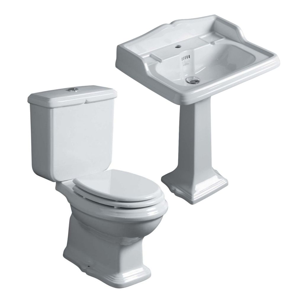 Alaric Traditional Toilet & Basin Bathroom Suite