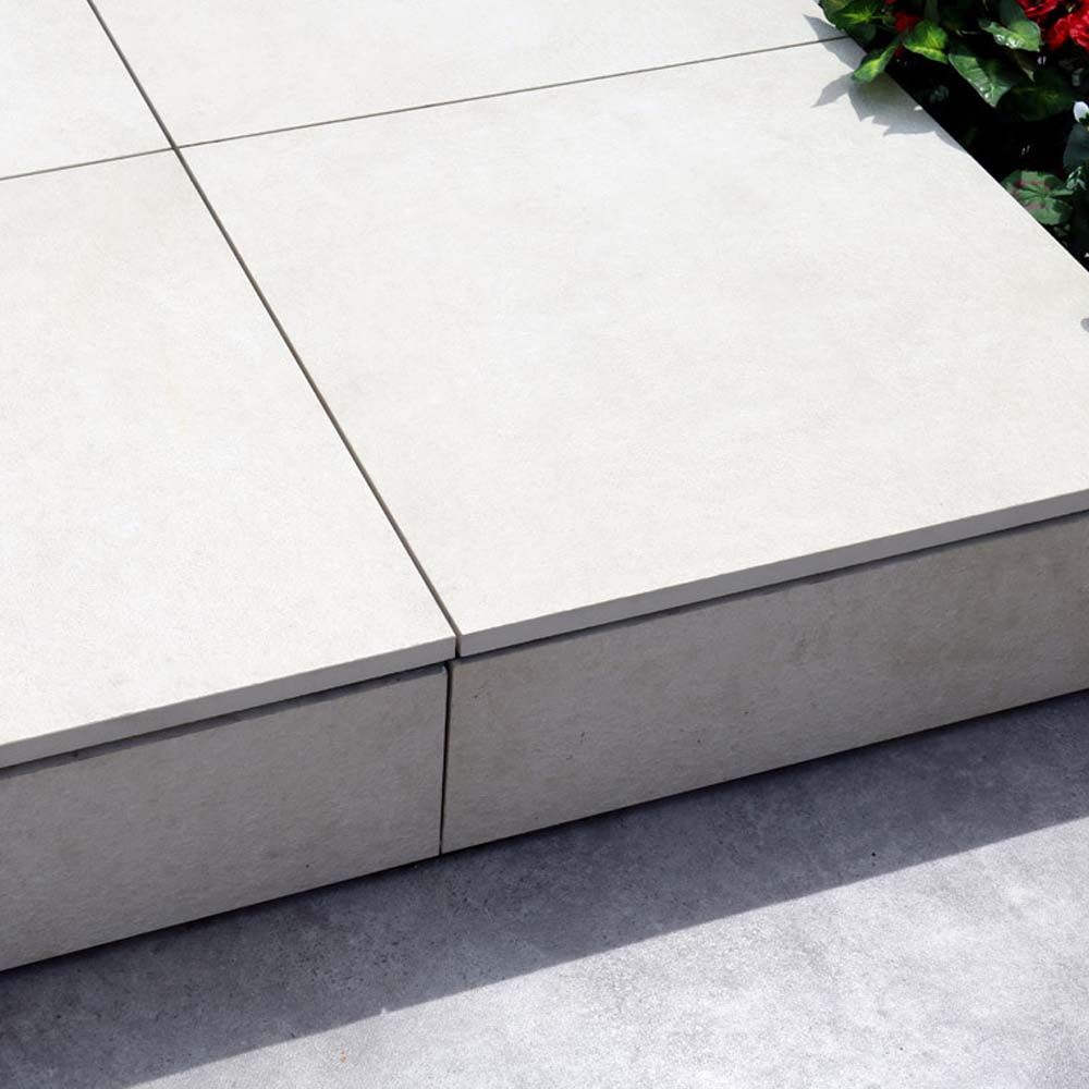 Jouplast Square Flat Edge Finishing Plate for Outdoor Tile Pedestals Pack of 10