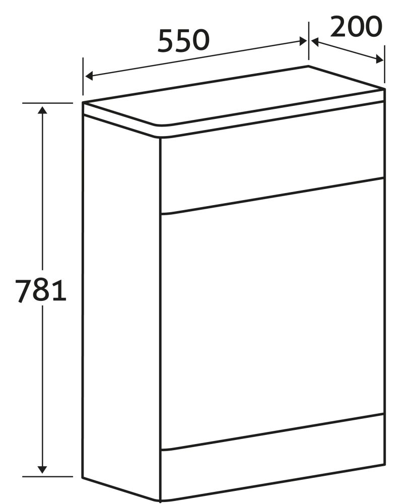 Esk Textured White WC Unit