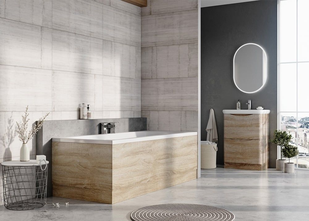 Erin Light Oak Front Bath Panel 1800mm
