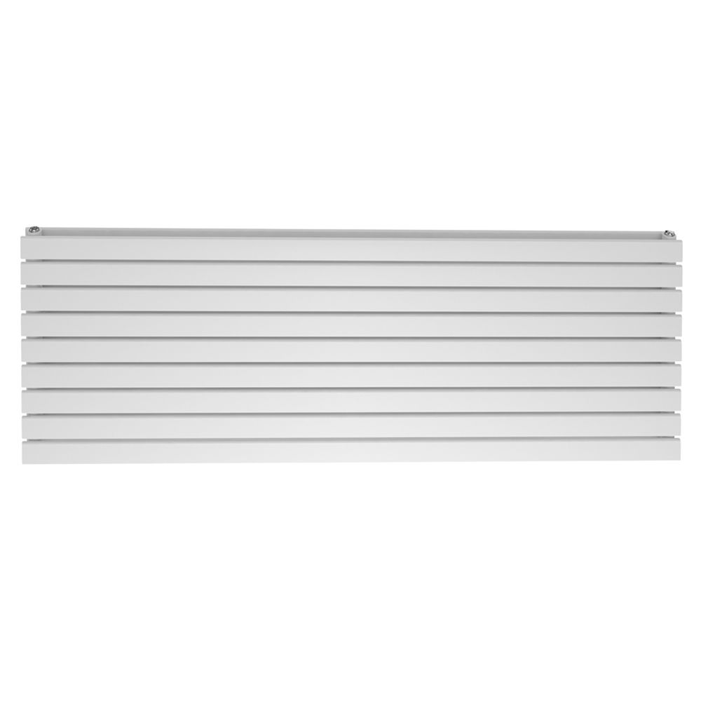 Perth White Double Horizontal Flat Panel Radiator 610x1600mm