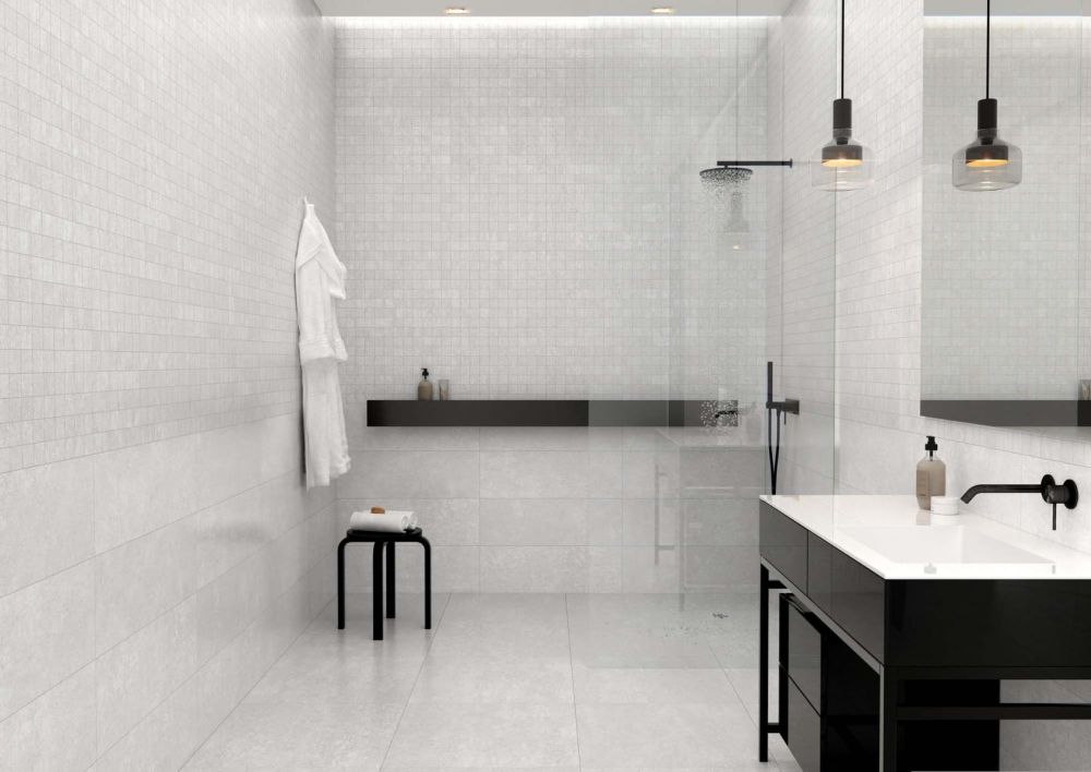 Graffi White Matt Ceramic Tile 320x900mm