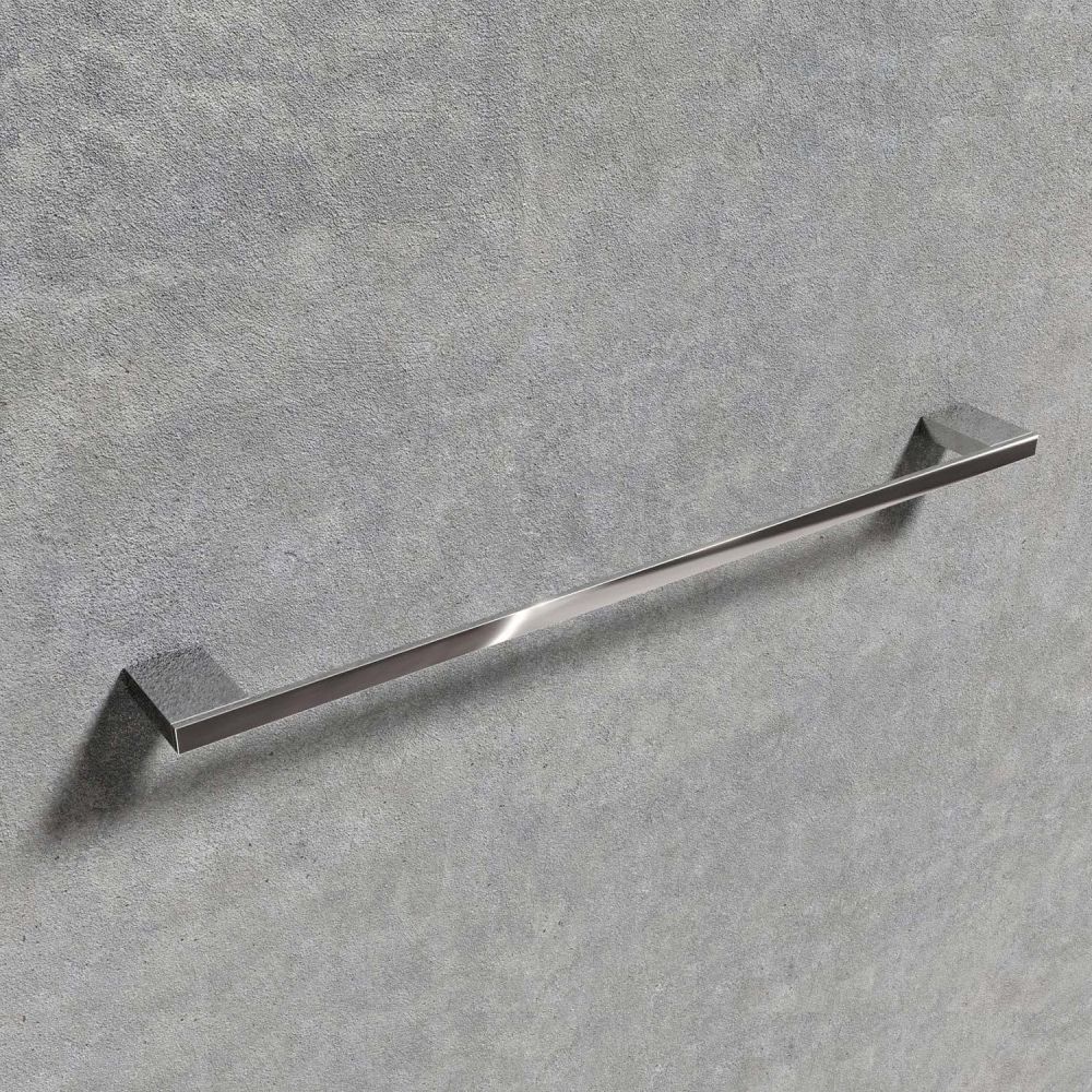 Cubic Chrome Single Towel Bar 600mm