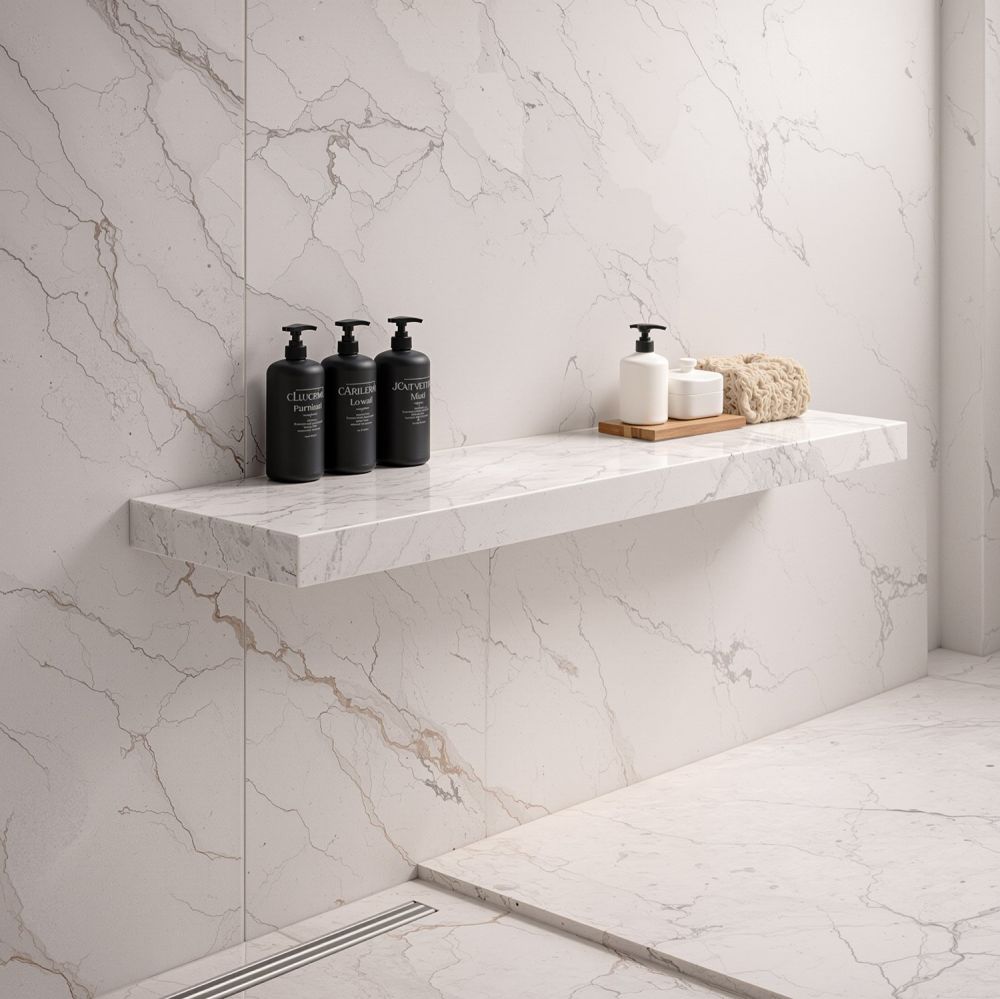 Jackoboard Wetroom Tileable Floating Wall Shelf 1200x600mm