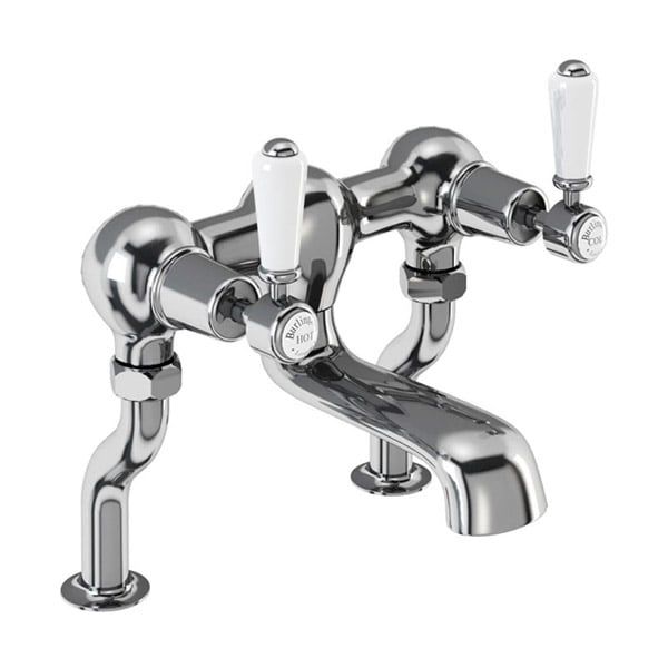 Burlington Kensington Chrome Deck Mounted Bath Filler Tap