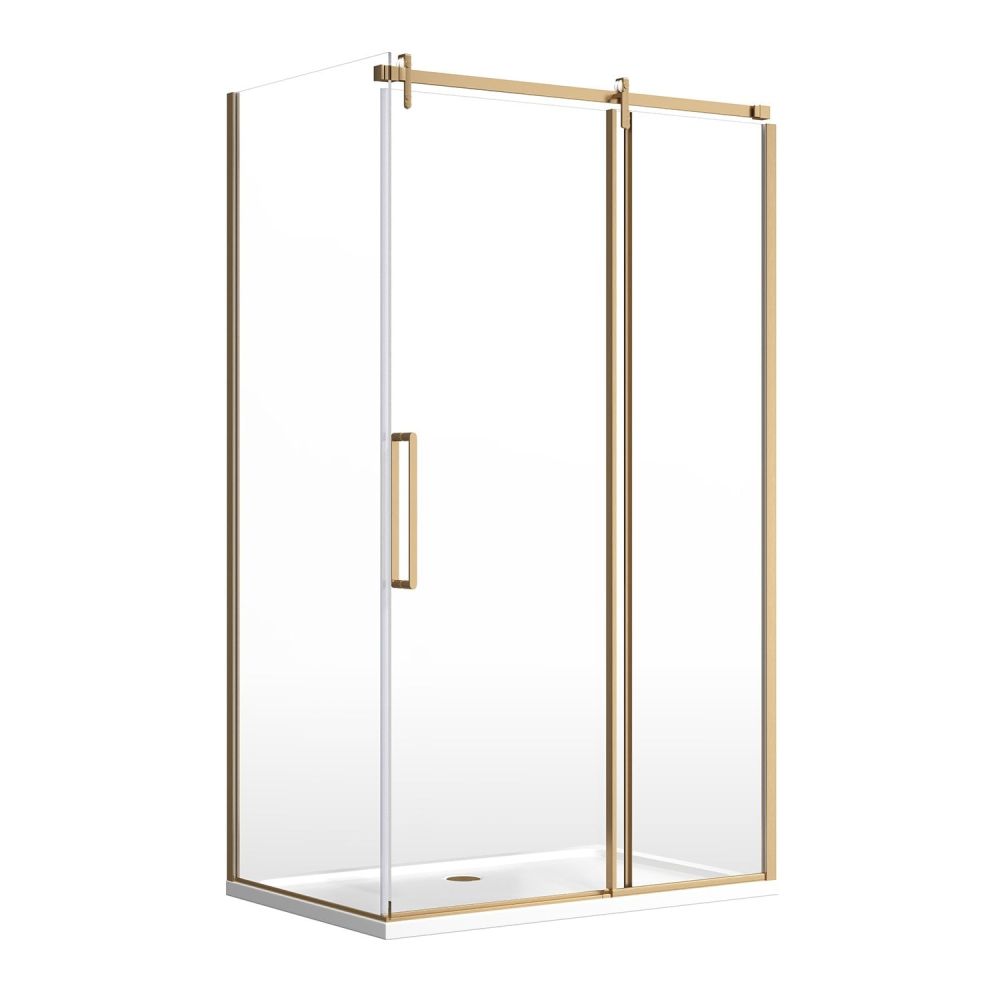 Ryland Brushed Gold Shower Side Panel
