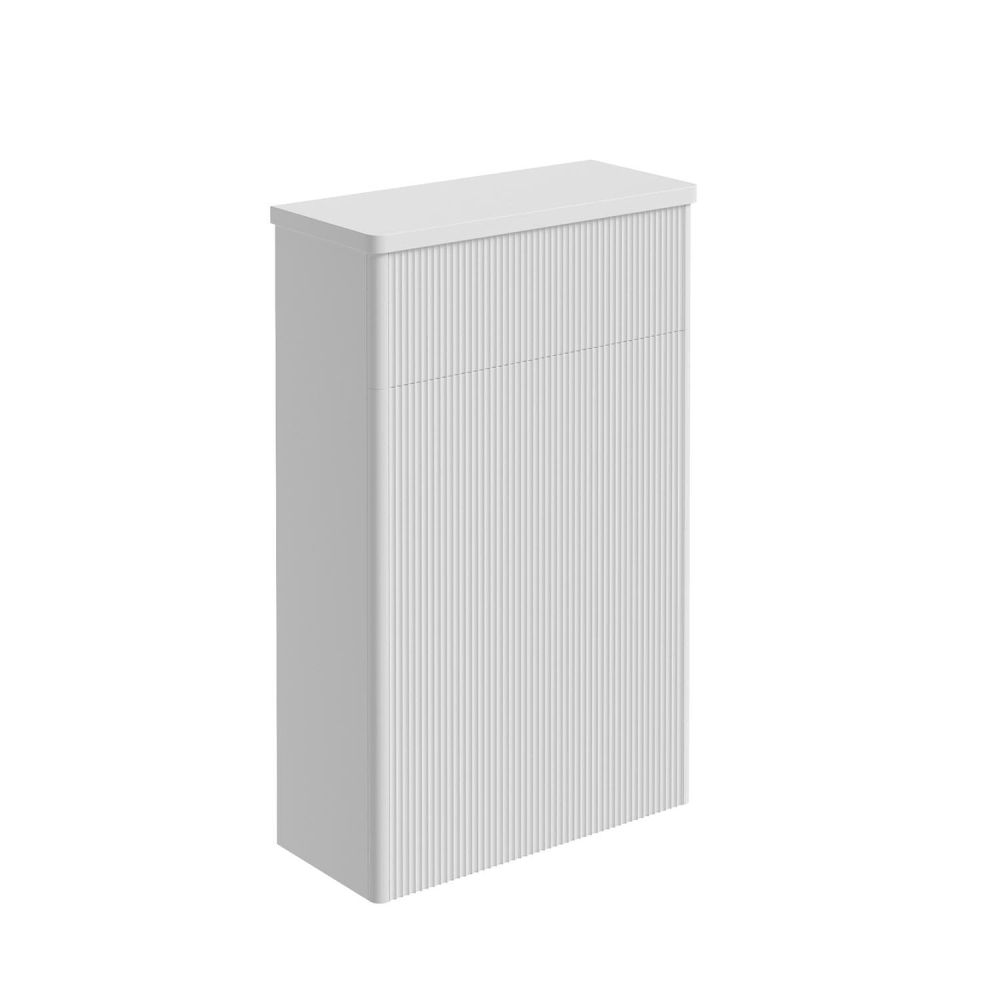 Liora Ribbed Matt White WC unit