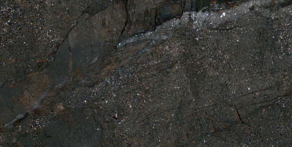 Zoltan Black Stone Effect Gloss Porcelain Tile 600x1200mm