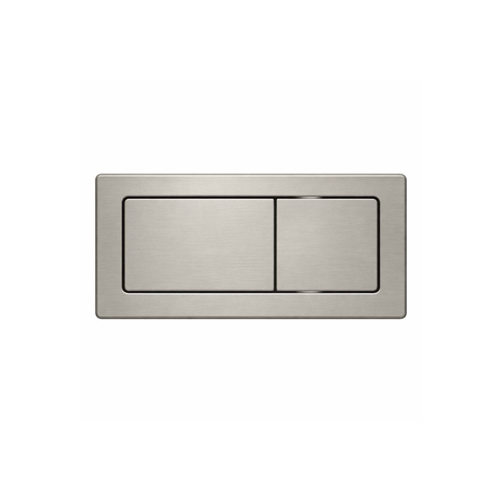Esk Rectangular Push Button Brushed Nickel