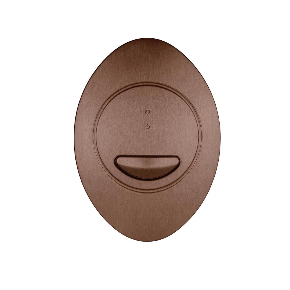 Apache Brushed Bronze Oval Dual Flush Button for Apache Concealed Cistern