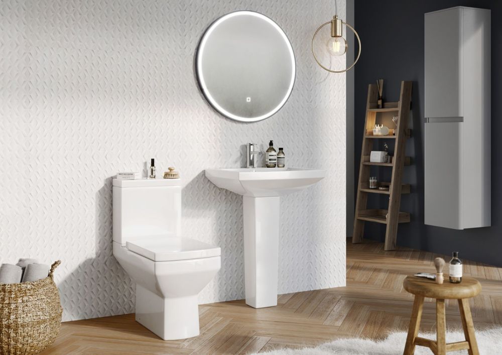 Rhythm White Matt Decor Ceramic Tile 300x900mm