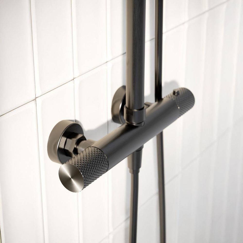 Moray Gunmetal Thermostatic Shower Pack