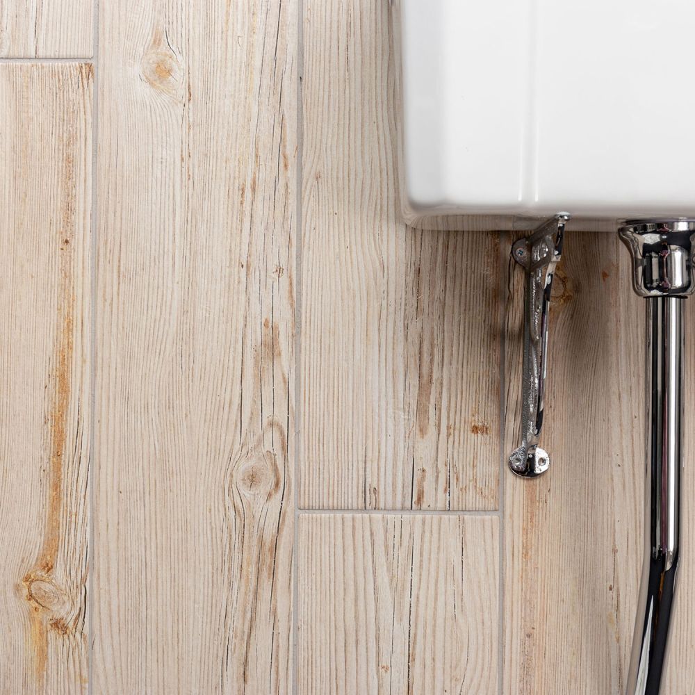 Labrynth Ivory Wood Effect Porcelain Tile 200x1200mm