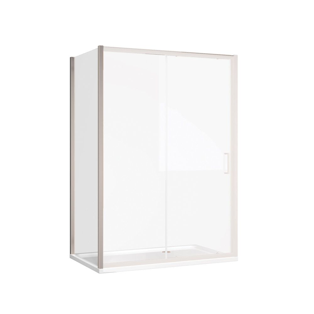 Fabio Brushed Nickel Shower Side Panel