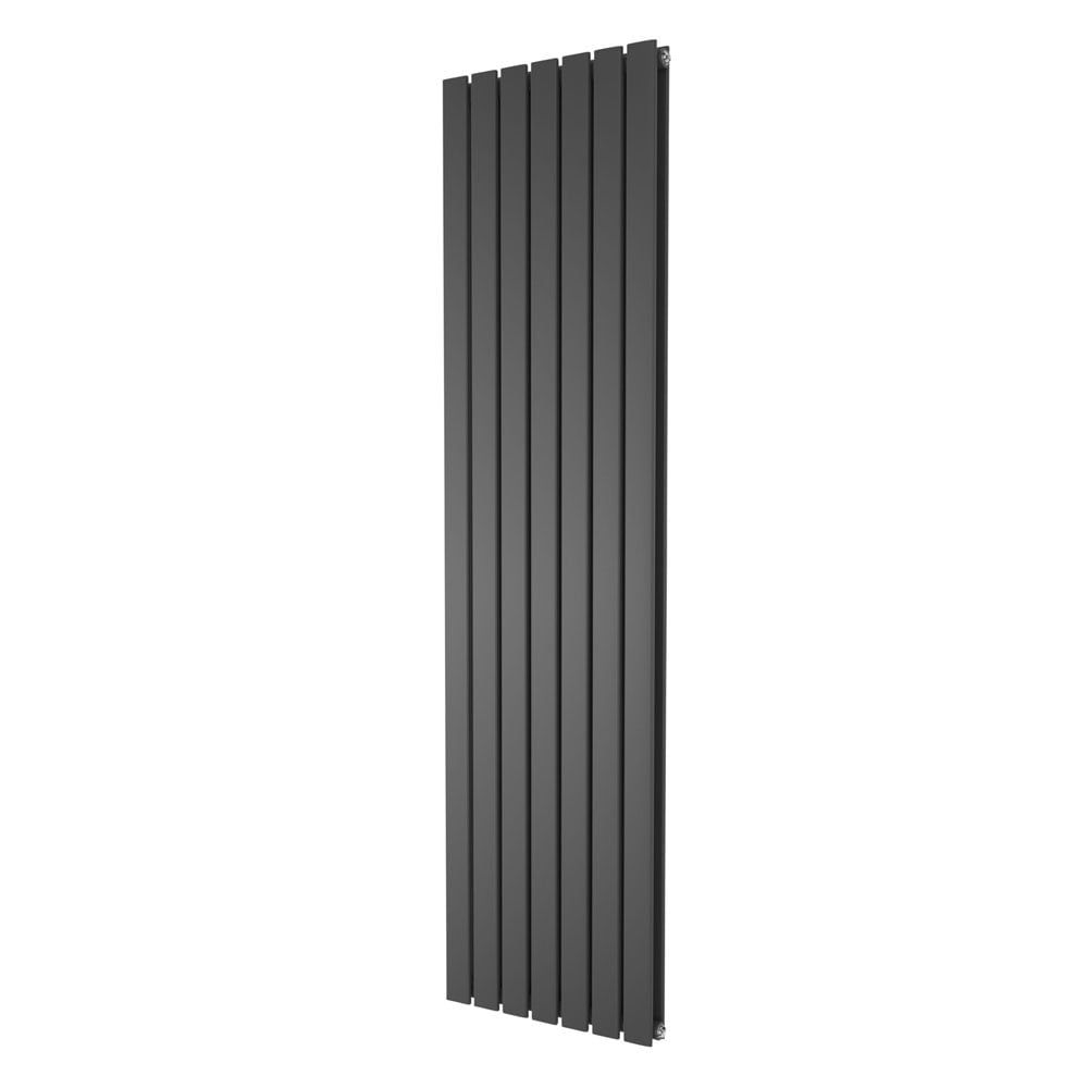 Perth Grey Double Vertical Flat Panel Radiator 1800x475mm
