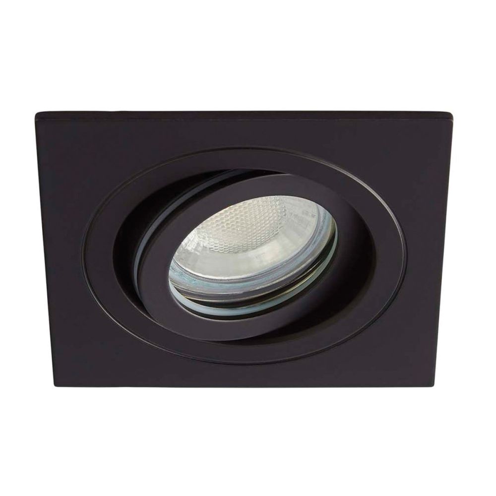 Leo Matt Black Tiltable Square Downlight