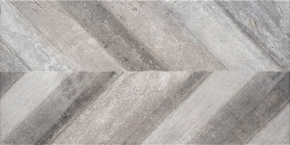 Stratosphere Chevron Perla Matt Porcelain Tile 450x900mm