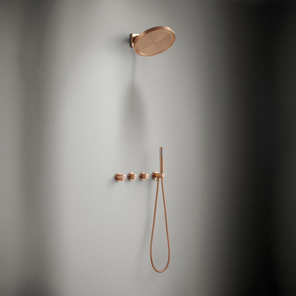 Manisa Brushed Bronze Dual Outlet