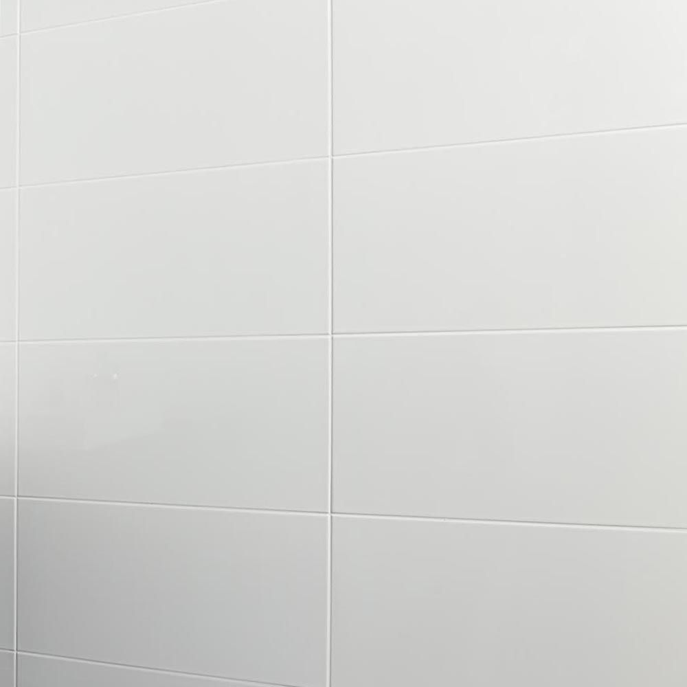 Blanco Ceramic Matt White Wall Tile - 300x600mm