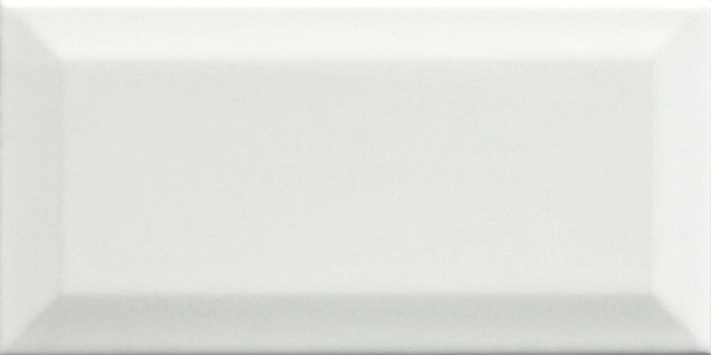 Metro White Ceramic Brick Tile 100x200mm