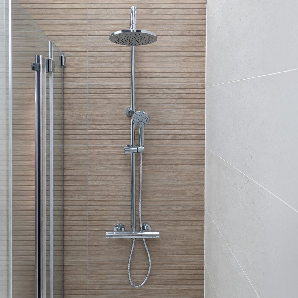 Weybridge Chrome Thermostatic Shower Pack