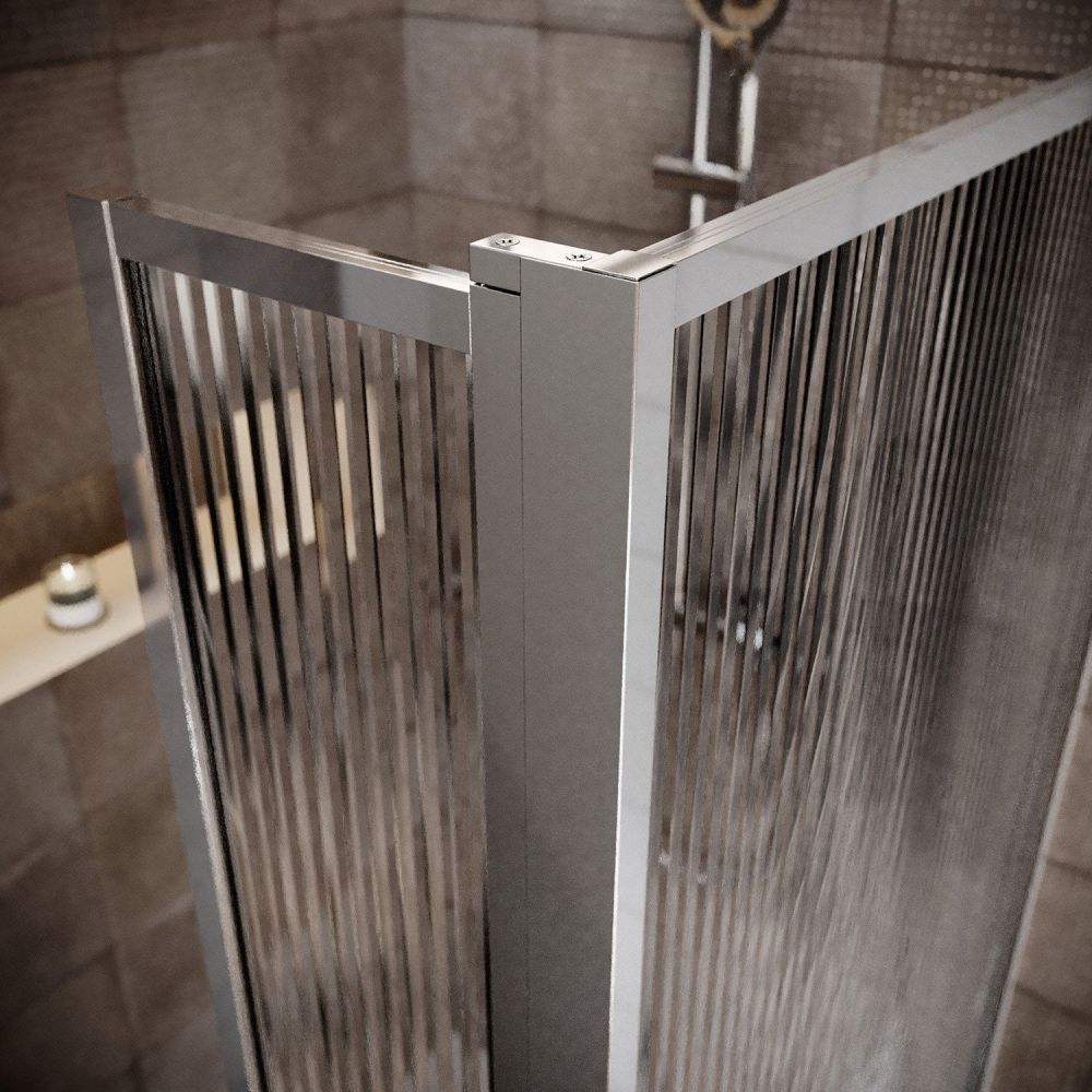 Amien Chrome Shower Screen Corner Post