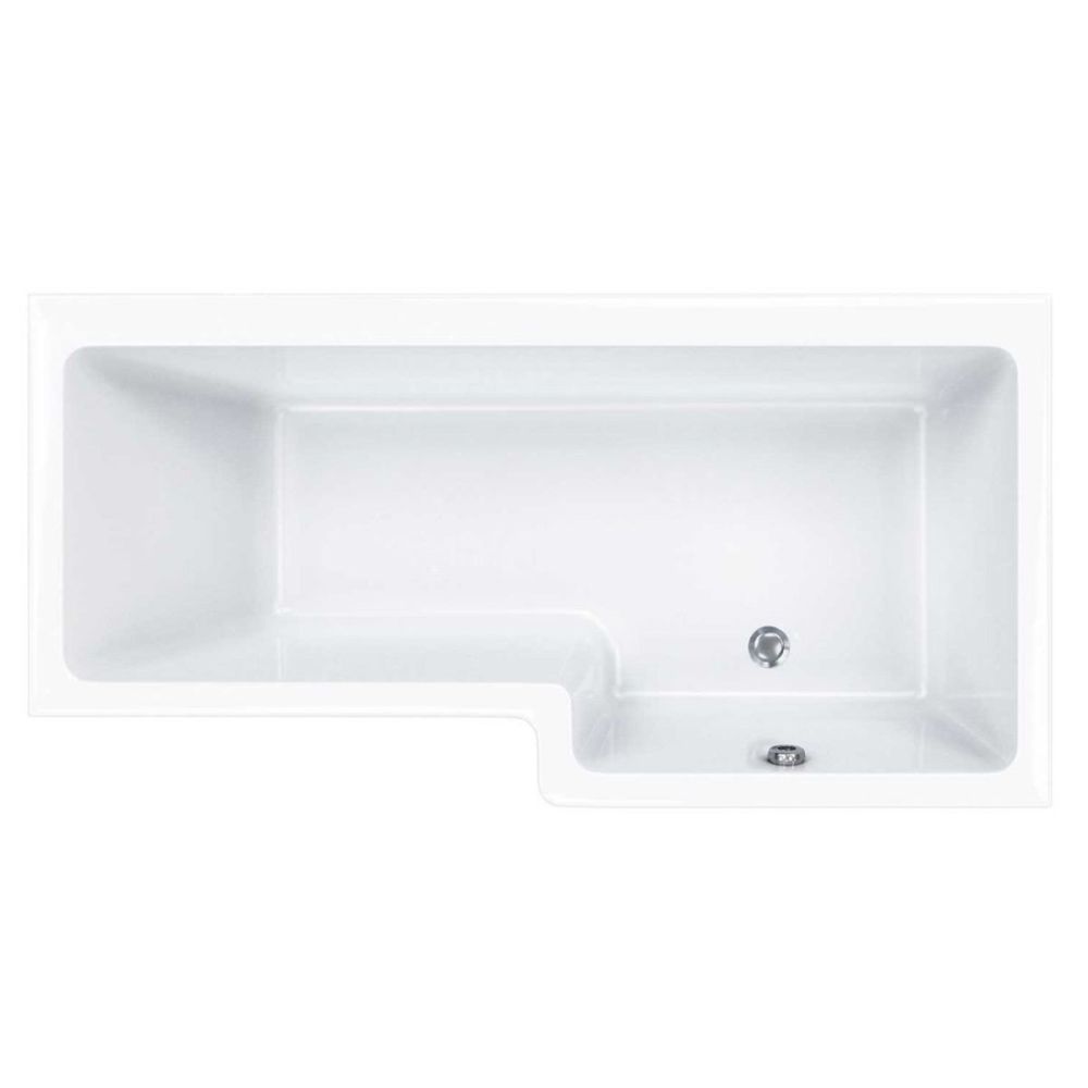 Carron Quantum Right Handed Carronite Shower Bath 1700x700mm