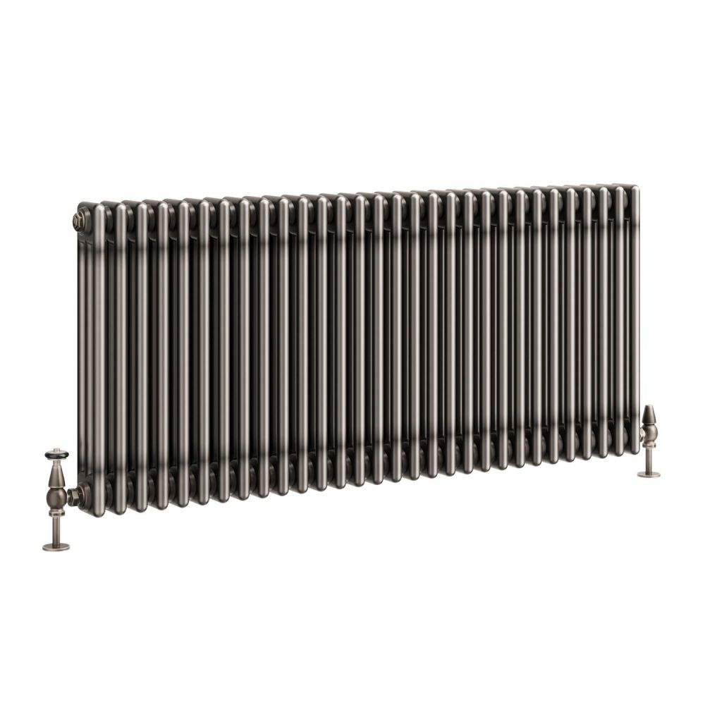 Clement Raw Metal Triple Horizontal Column Radiator - 600x1370mm