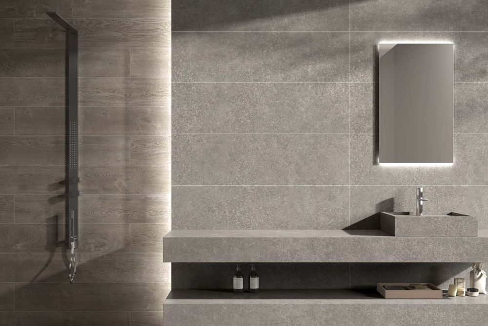 Ceppri Grey Matt Ceramic Tile 400x1200mm